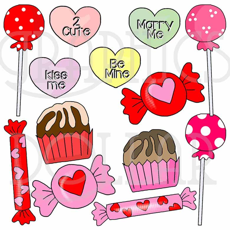 Free clip heart candys, Download Free clip heart candys png images ...