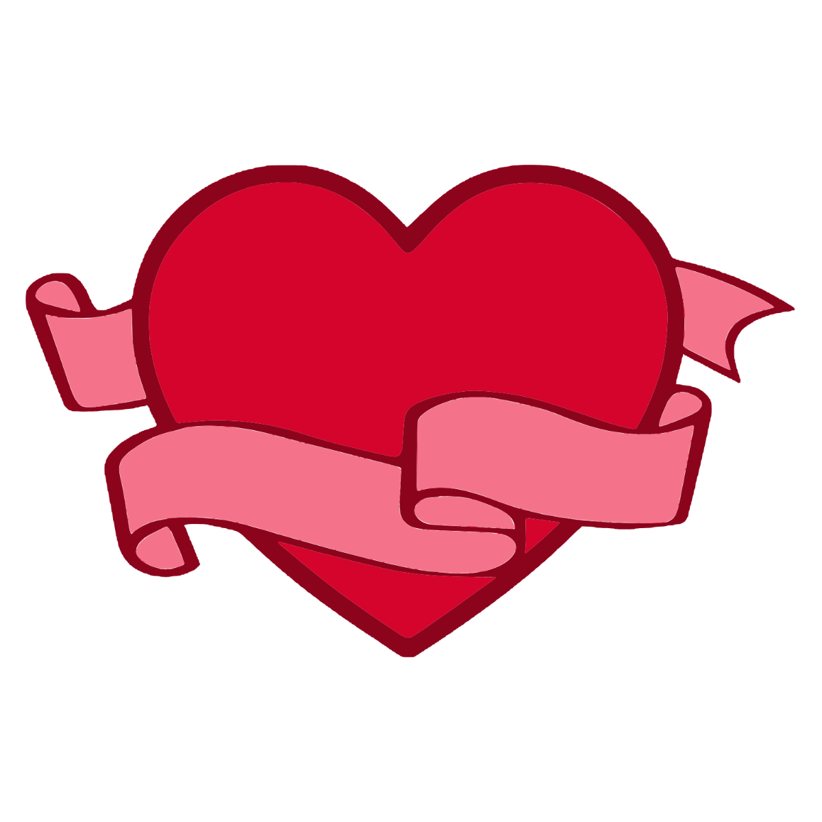 Free clip heart with ribbion, Download Free clip heart with ribbion png ...