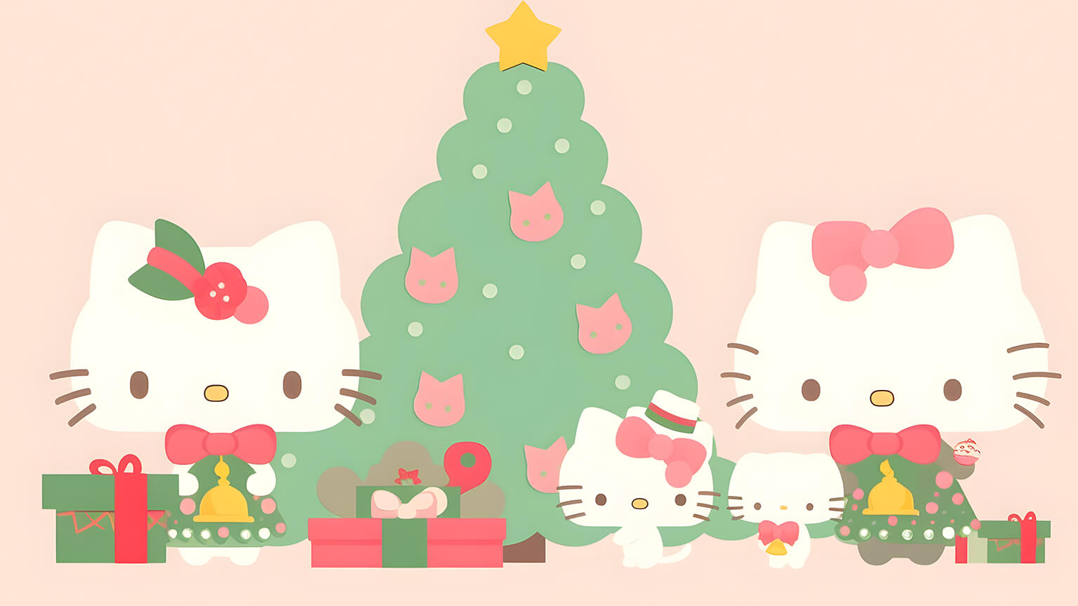 Santy Hello Kitty Merry Christmas (AI Drawing) by Kittykun123 on ...