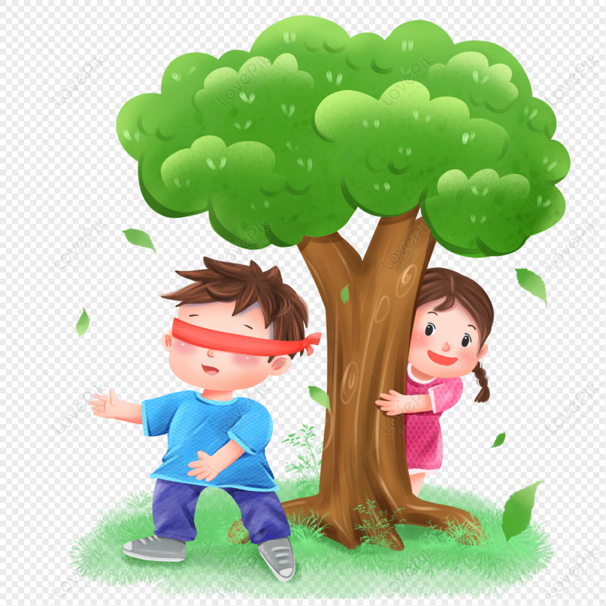 Children Playing Hide Seek Stock Illustrations – 456 Children ...