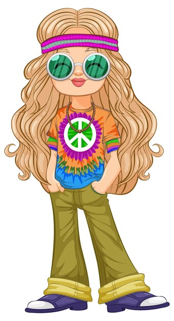 Cartoon Hippie Images - Free Download on Freepik - Clip Art Library