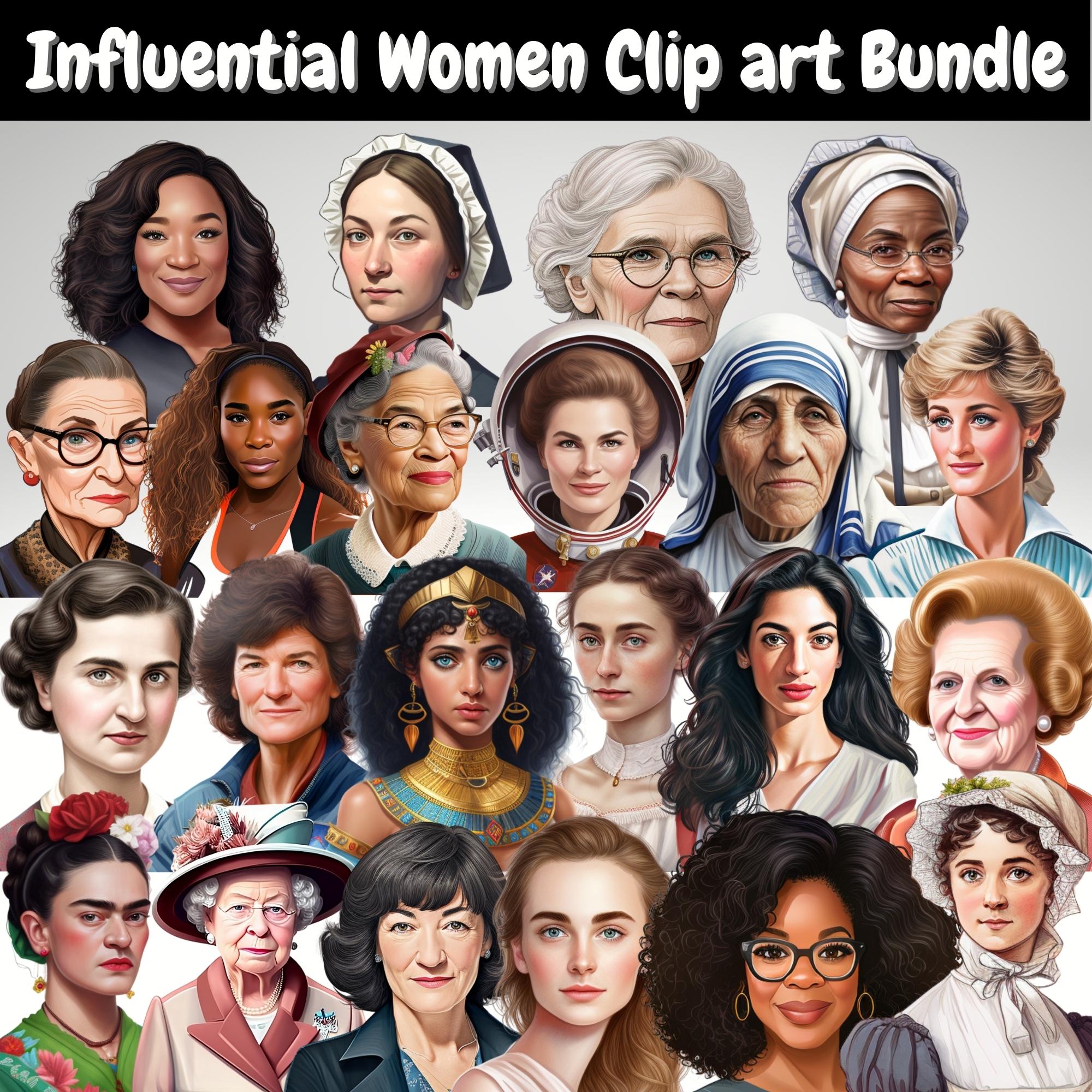 Womens History Clip Art Set - Influential Women Clip Art - Realistic ...