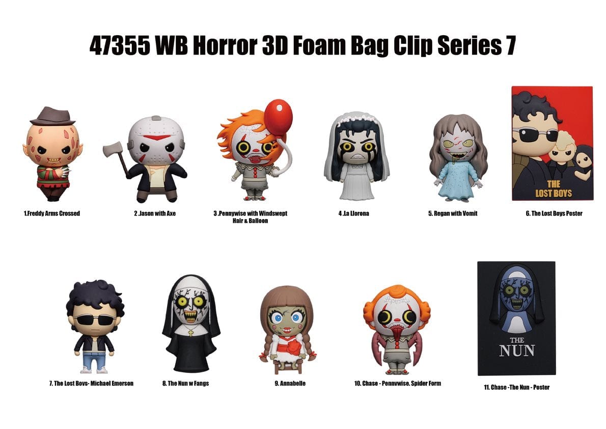 Monogram Warner Brothers Horror S7 Collectible 3D Figure Bag Clip ...