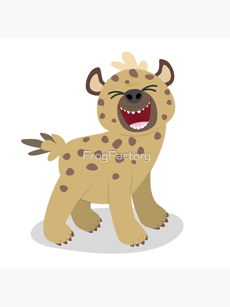 Premium Vector | Cute hyena cartoon on white background - Clip Art Library