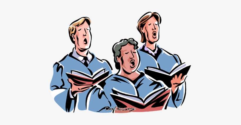 Choirboy Sings Hymns In Church Vector Image | Church Reader Clip ...