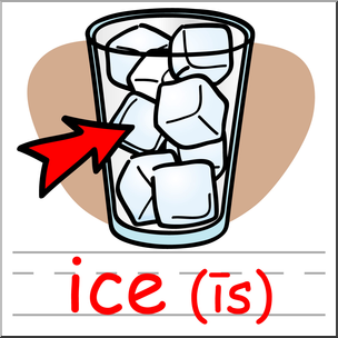 Clip Art: Basic Words: -ice Phonics: Ice Color I abcteach.com - Clip ...