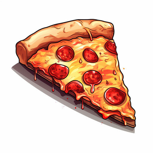 Pizza Slice Clipart in Chiaroscuro Art Style Art: High-Res 4K ...