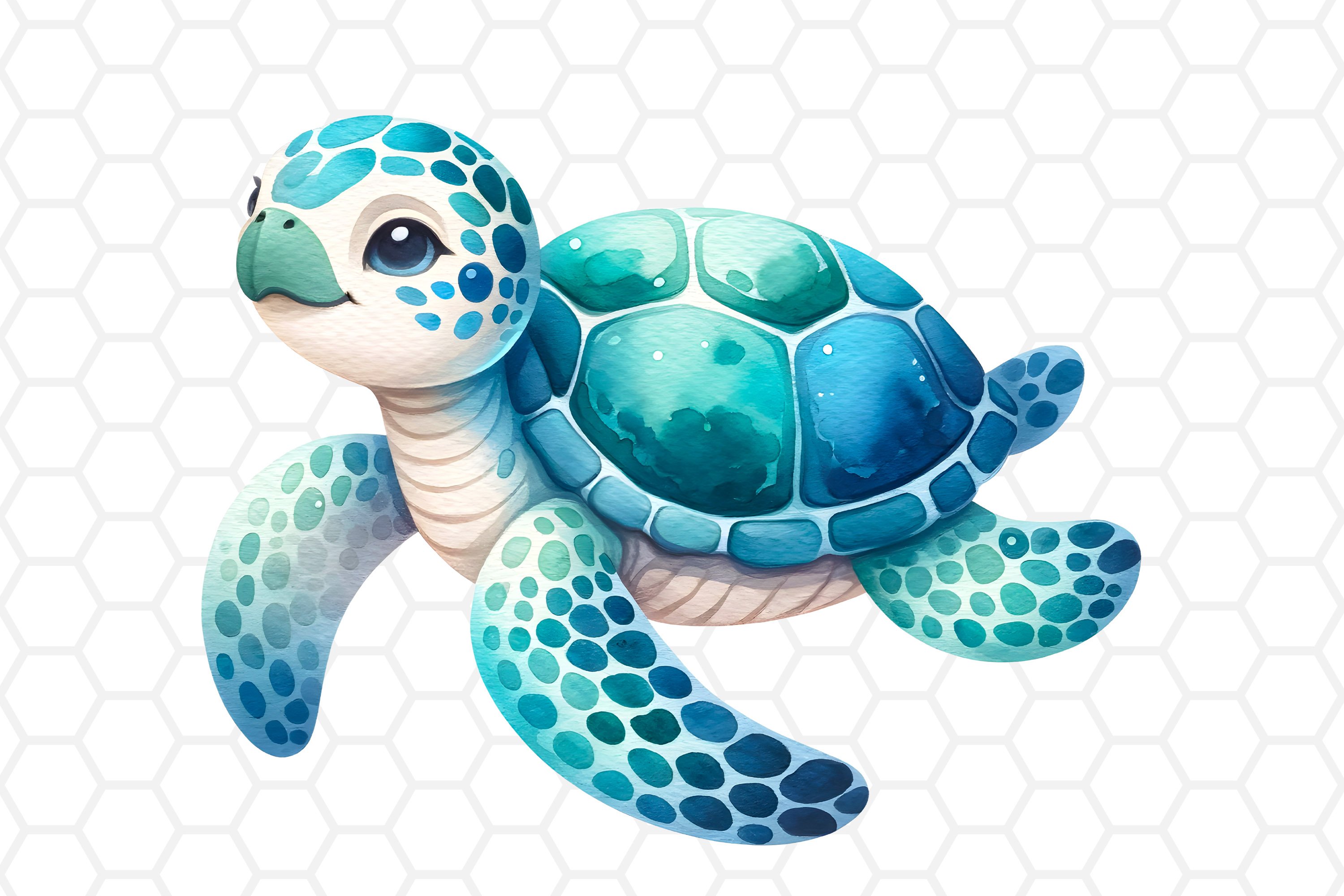 Watercolor Sea turtle Clipart, Sublimation PNG - Clip Art Library