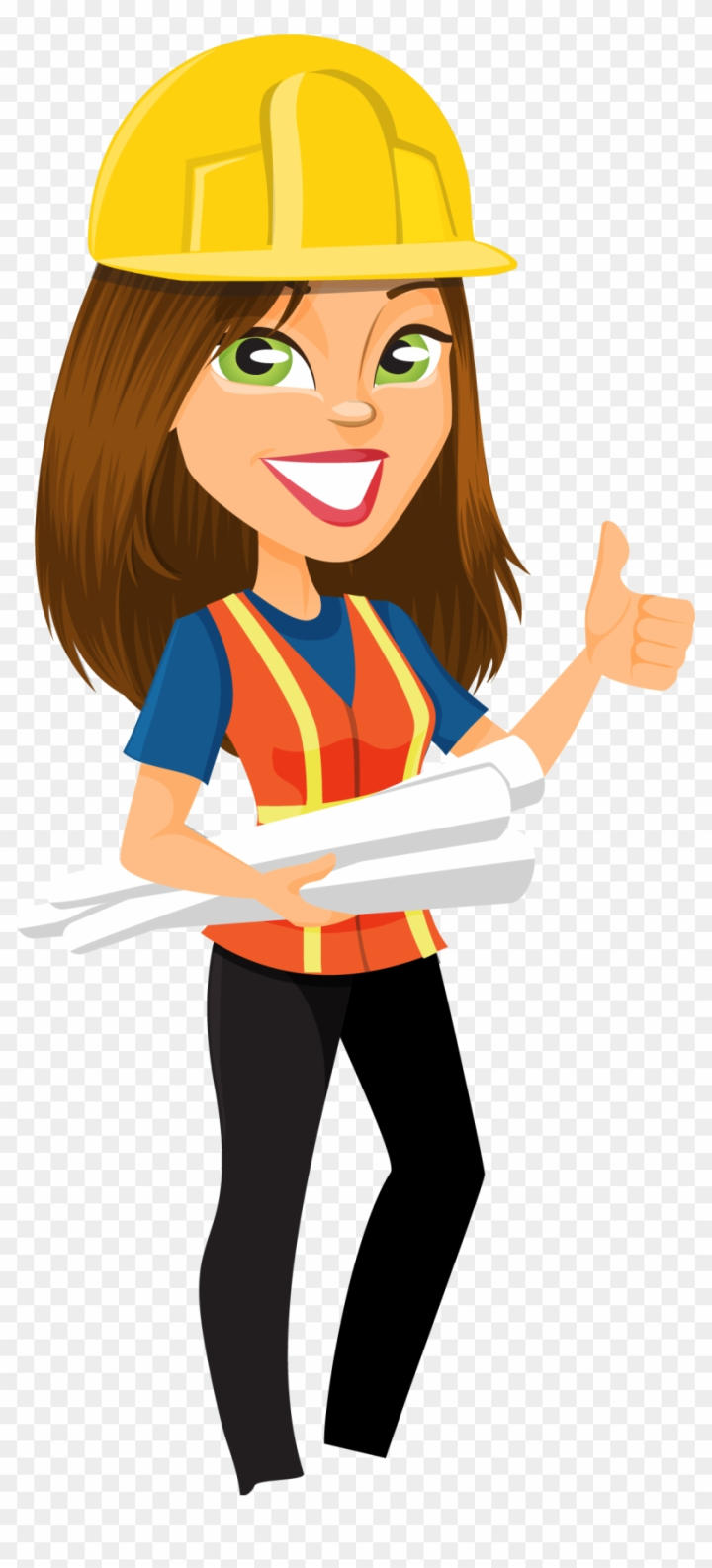 Free: Women In Engineering Clip Art - Female Construction Worker ...