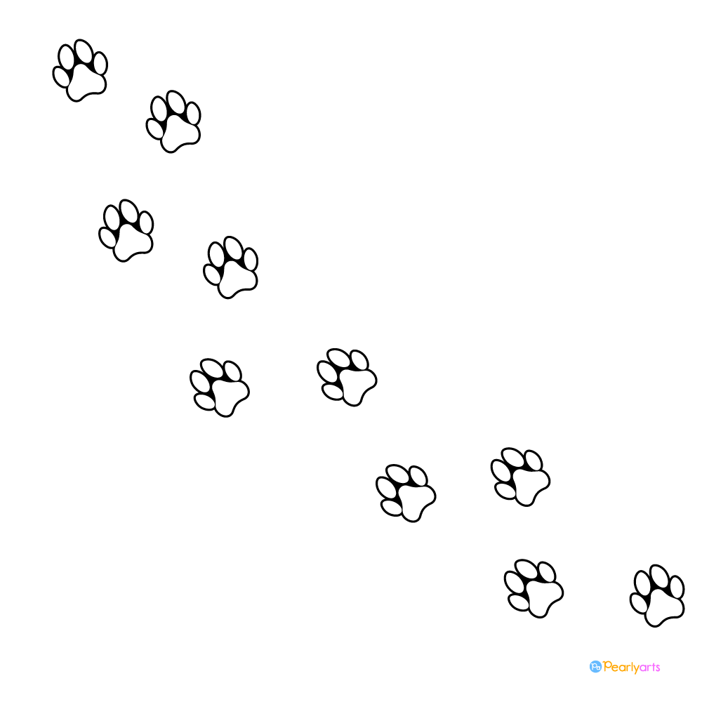 Paw Prints Clip Art Set – Daily Art Hub // Graphics, Alphabets & SVG ...