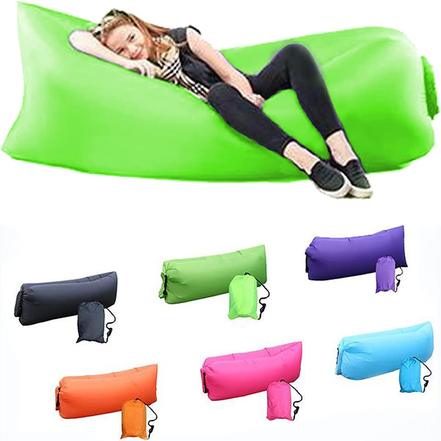 Chillbo Shwaggins Inflatable Couch Cool Inflatable Lounger Easy Setup Is Perfect For Beach