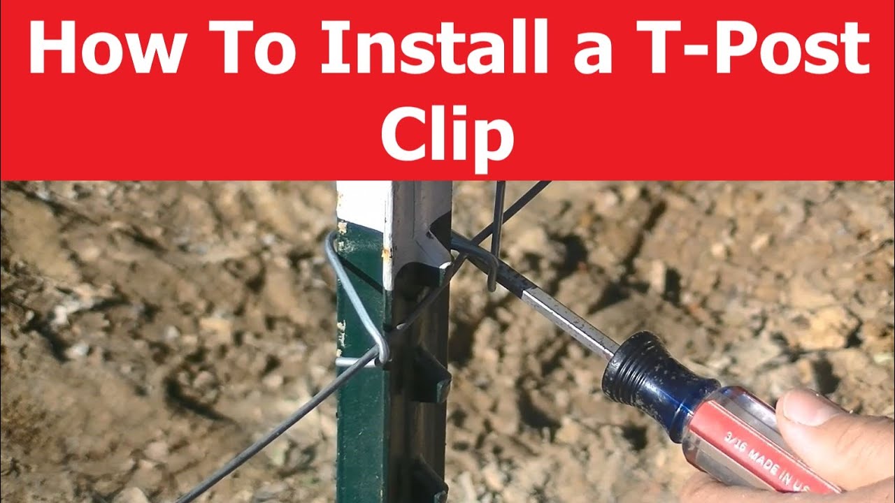 HOW TO Install a T-Post Clip for Fencing Fast & Easy!!! - Clip Art Library