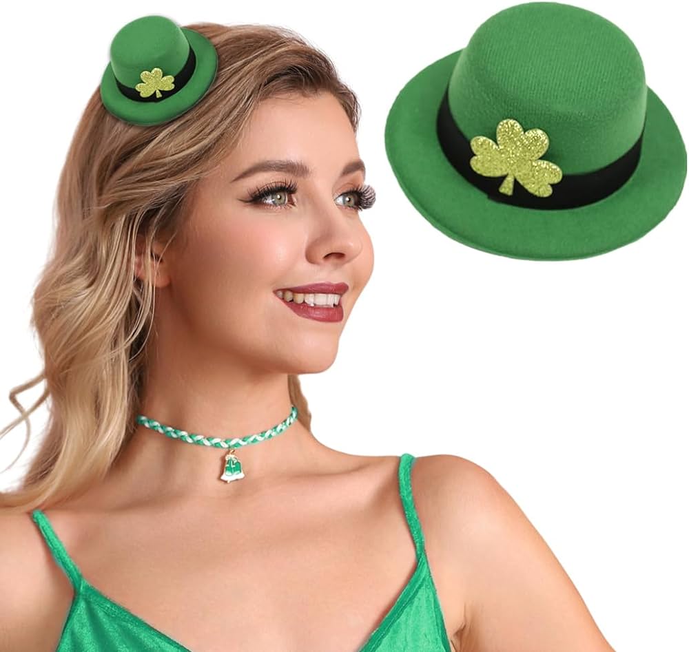 St. Patricks Day Hat Saint Pattys Day Shamrock Irish Clover Costume ...