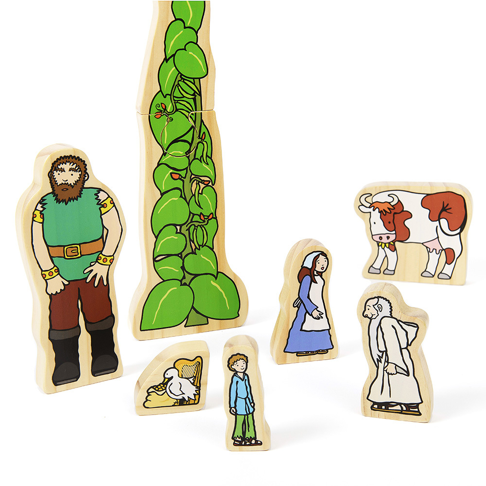 Wooden Characters Jack And The Beanstalk Clip Art Library