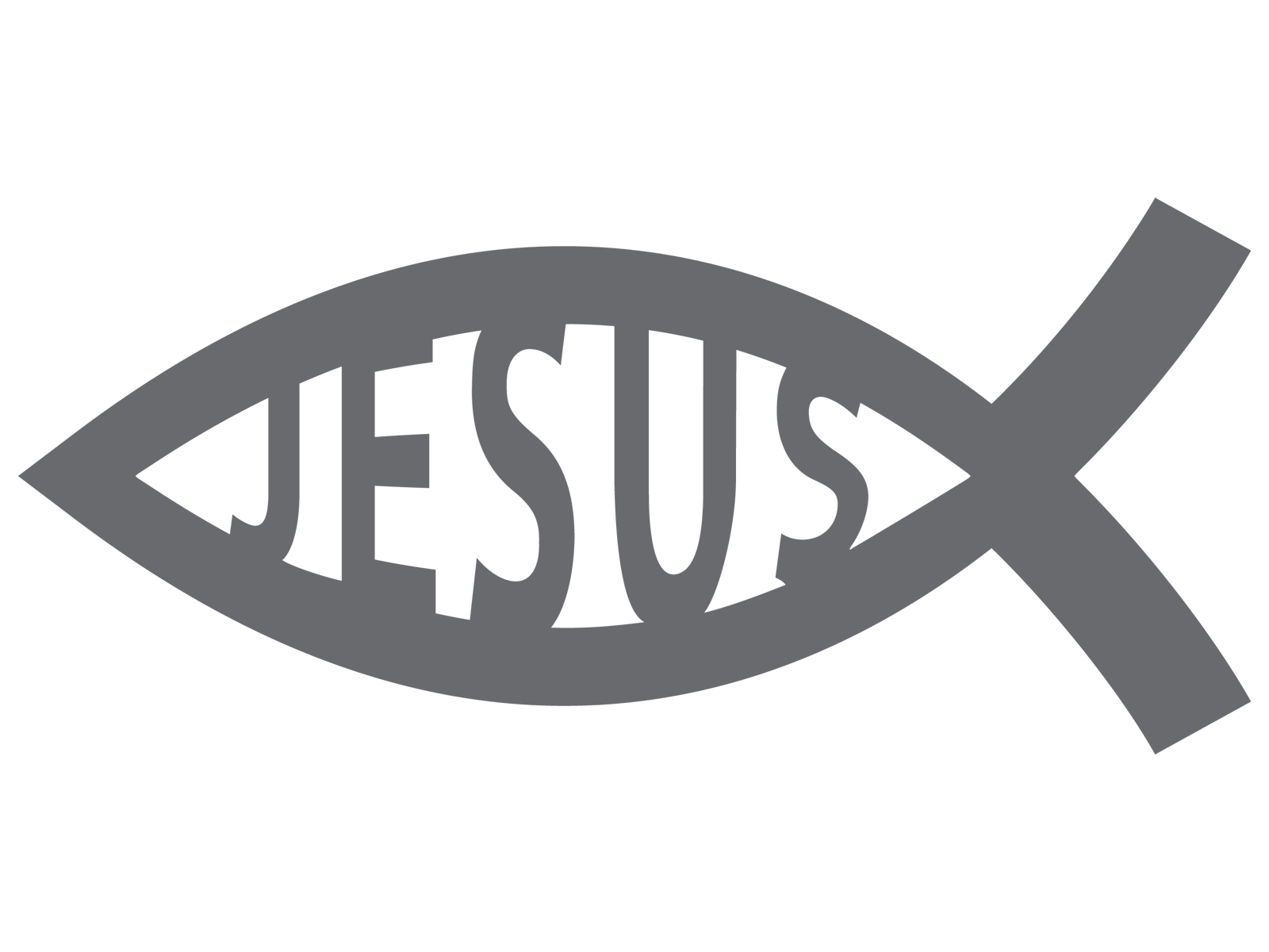 Jesus Fish Ichthys Christ Ichthus Symbol Vinyl Decal Sticker | eBay ...