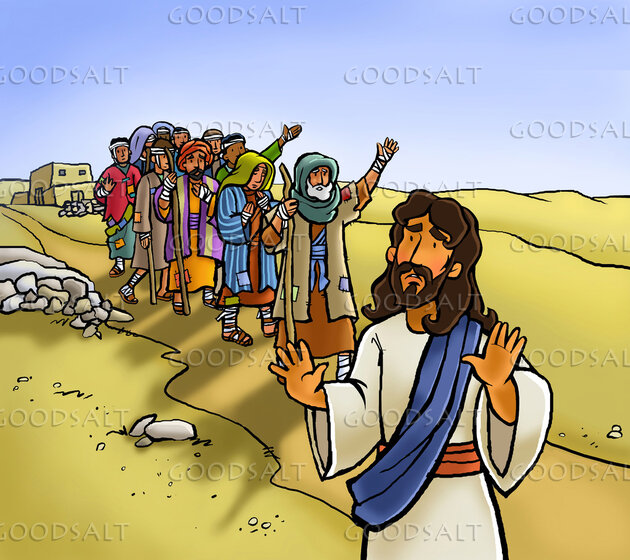 Jesus Heals Ten Lepers | PPT - Clip Art Library