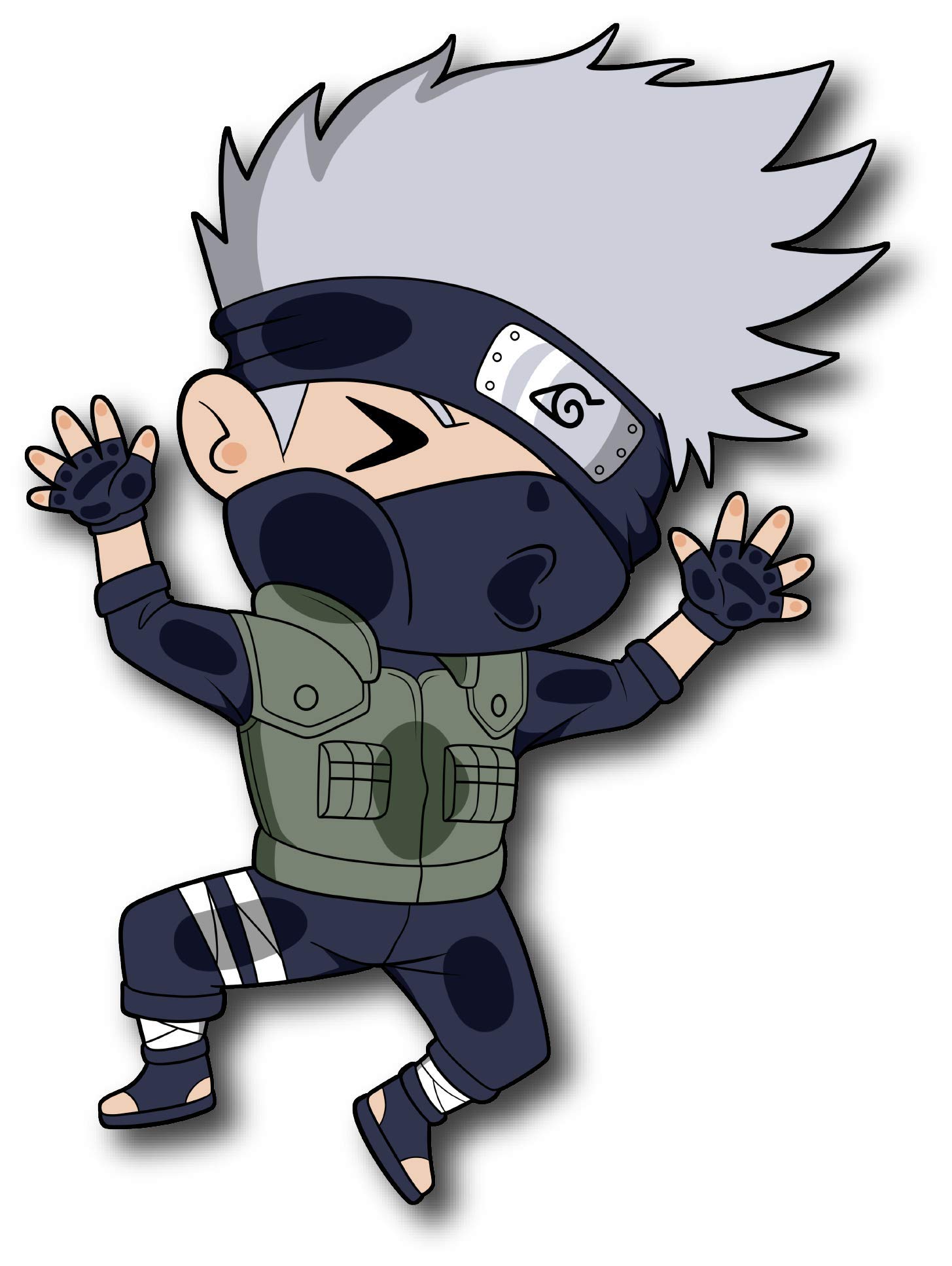 Kakashi Clipart Ein Anime Ninja Mit Einer Maske Im Gesicht Cartoon ...