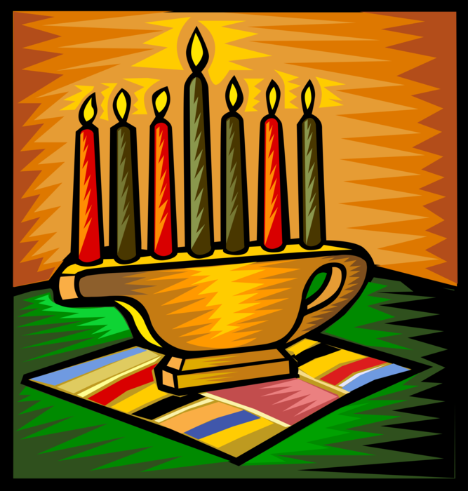 Kwanzaa Kinara Cartoon Colored Clipart Clipart Purpose Filled ...