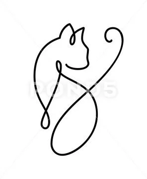 Free clip line cat, Download Free clip line cat png images, Free ...