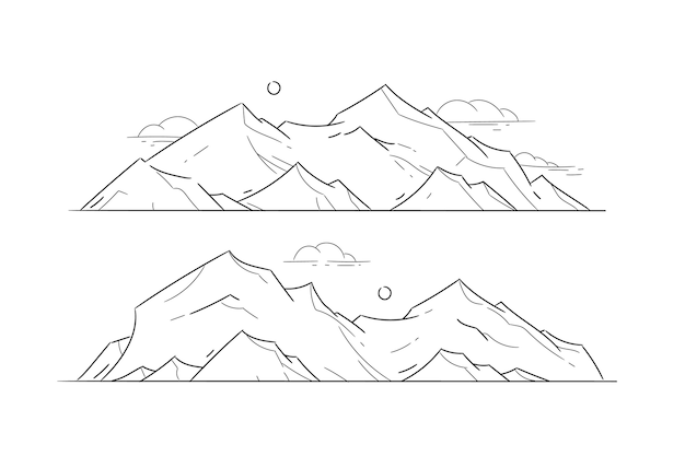 Free clip line mountains, Download Free clip line mountains png images ...