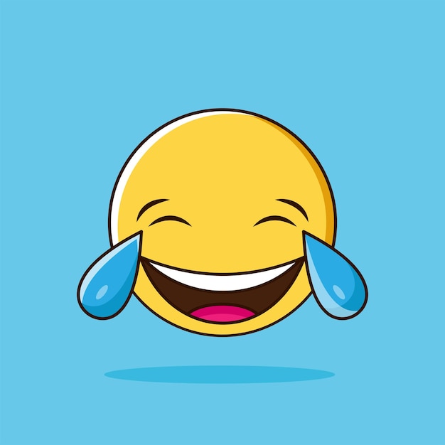 Premium Vector | Laugh out loud emoji. lol emoji. smile face icon ...