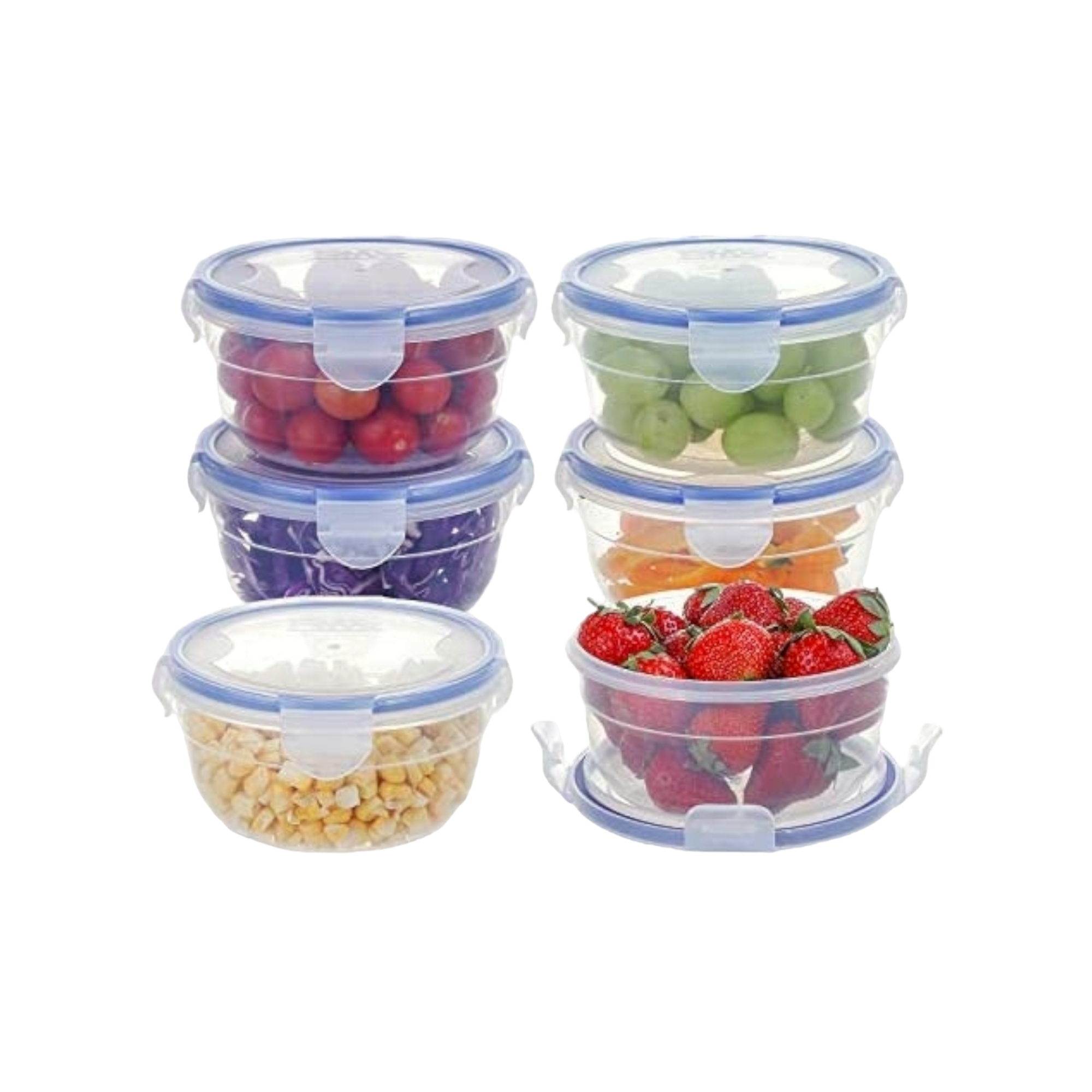 Food Saver Lunch Box 3pcs Round Clip Lock - Clip Art Library