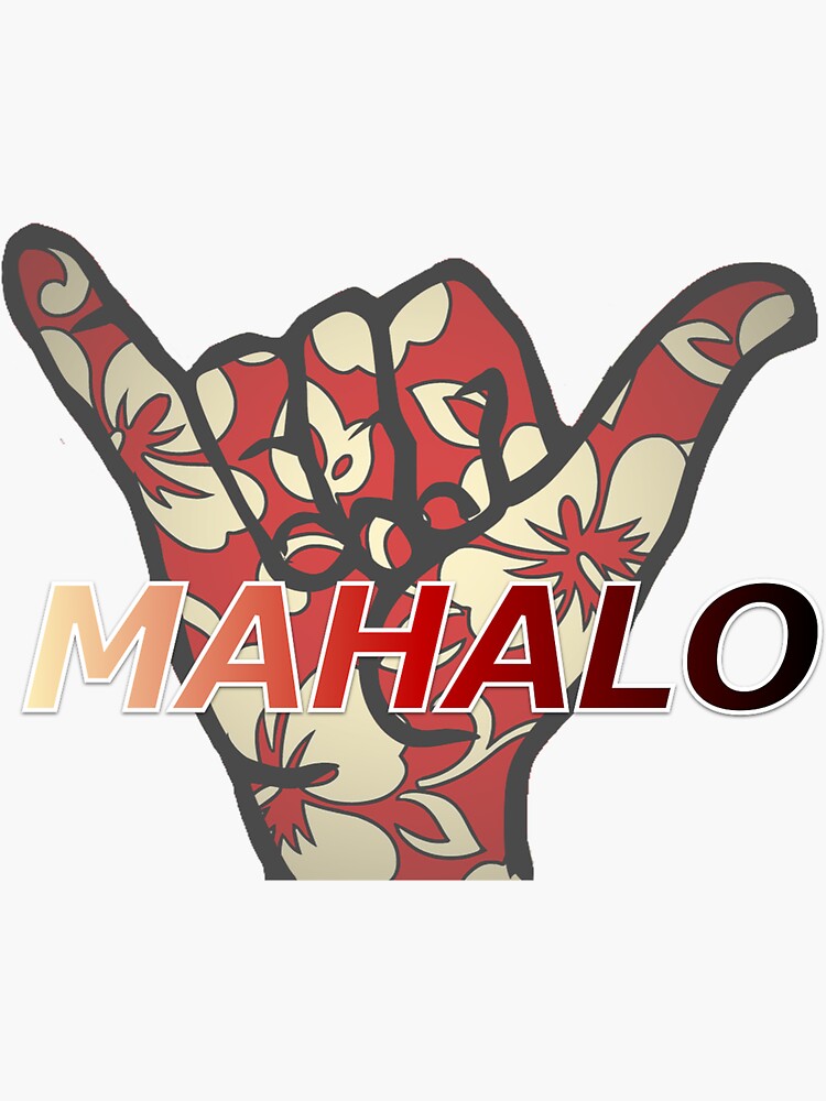 Mahalo | Sticker - Clip Art Library