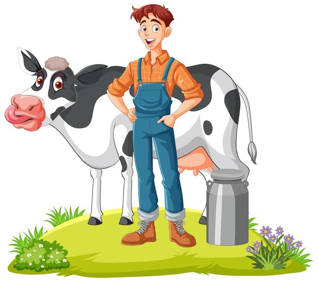 Free clip man cows, Download Free clip man cows png images, Free ...