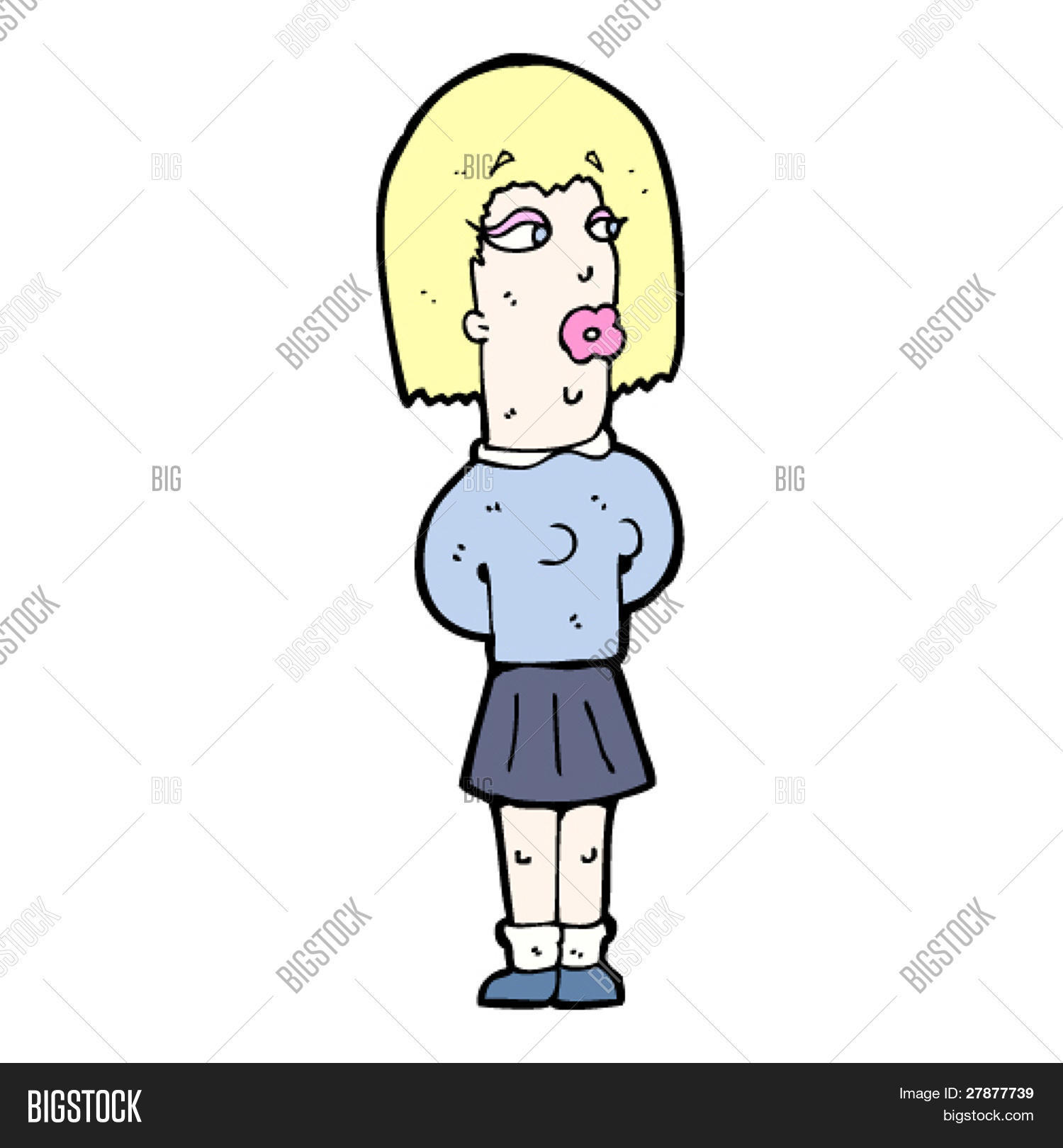 Manly Woman Cartoon Vector & Photo (Free Trial) | Bigstock - Clip Art ...