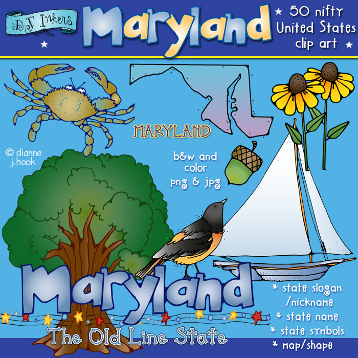 Maryland USA Clip Art Download - Clip Art Library