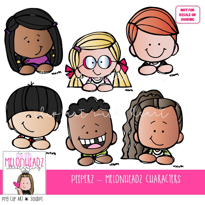 Peeperz clip art - Melonheadz Characters - Mini - Clip Art Library