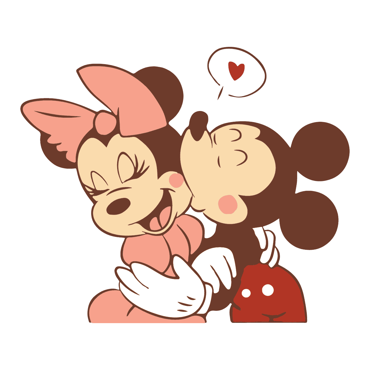 Free clip minnie and mickey kissing, Download Free clip minnie and ...