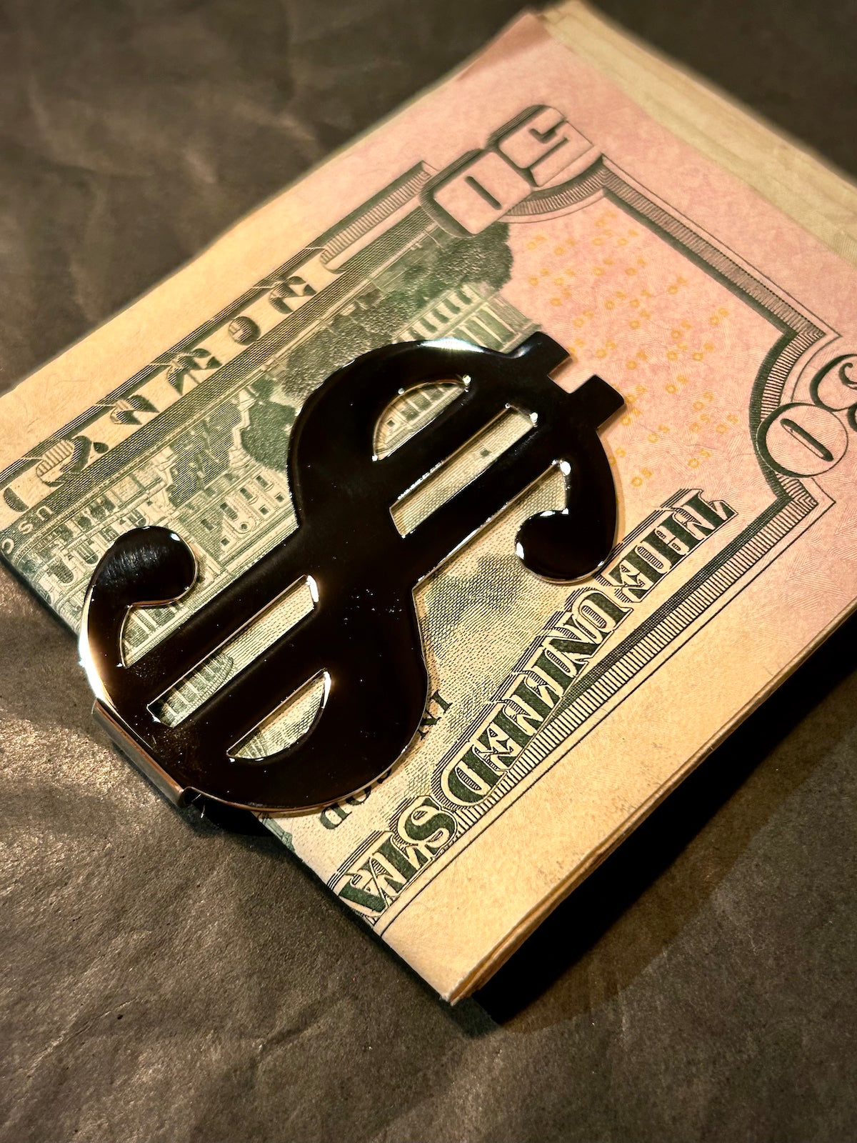 Dollar Sign Polished Stainless Steel Money Clip – Unforgettable ...