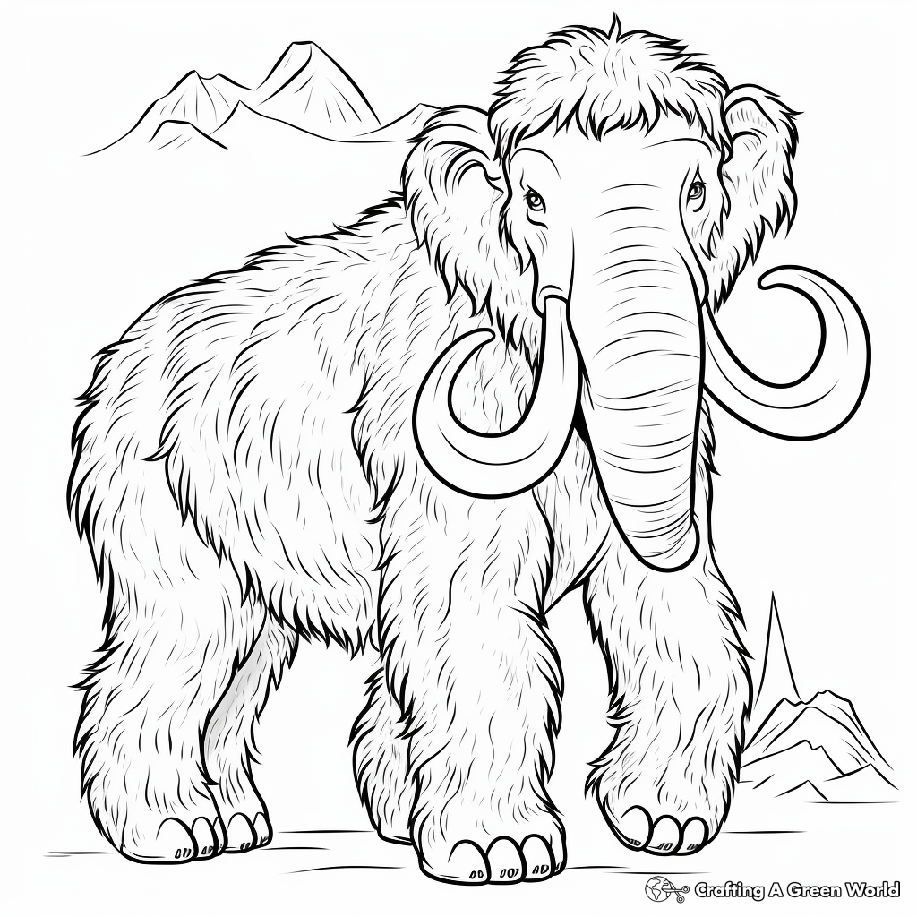 Woolly Mammoth Coloring Pages - Free & Printable! - Clip Art Library