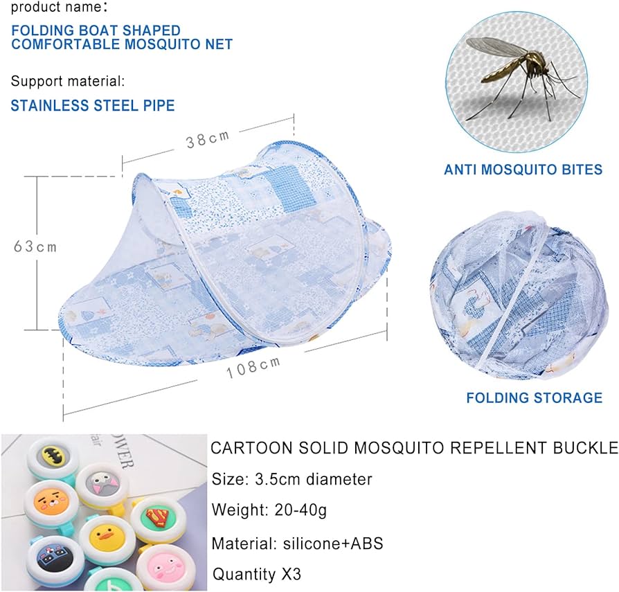 Baby Mosquito Net, mengger Foldable Mosquito Net Baby Mosquito Net Bed ...