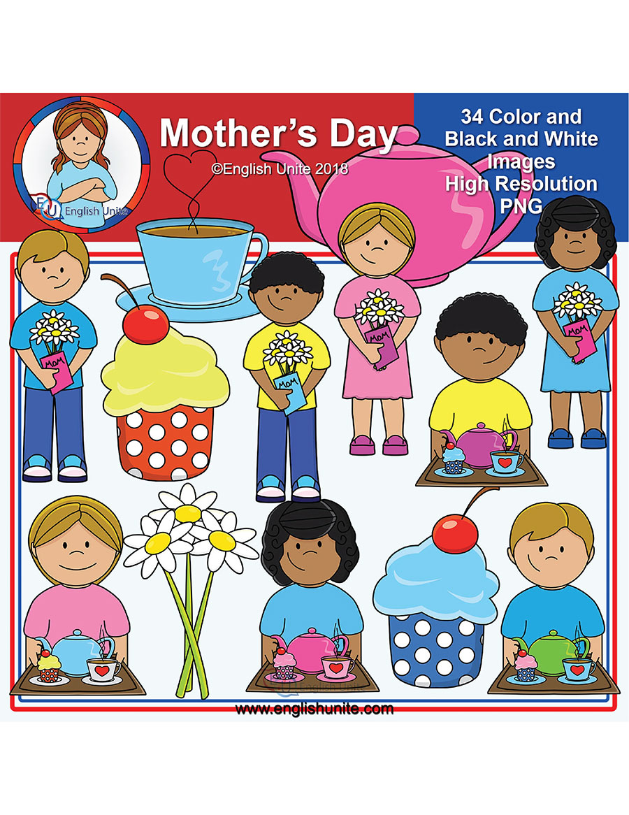 English Unite - Clip Art - Mothers Day - Clip Art Library