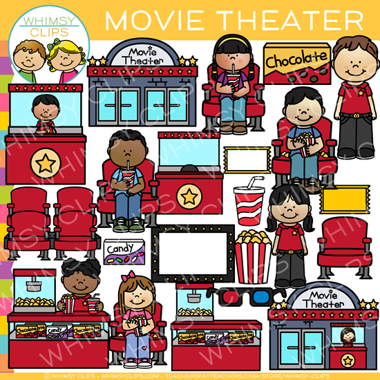 Kids Movie Theater Clip Art – Whimsy Clips - Clip Art Library