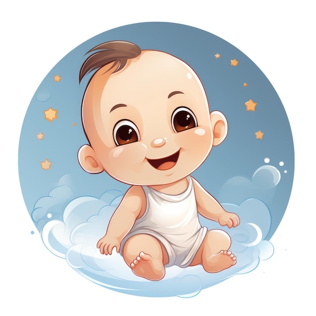 baby girl cartoon new born