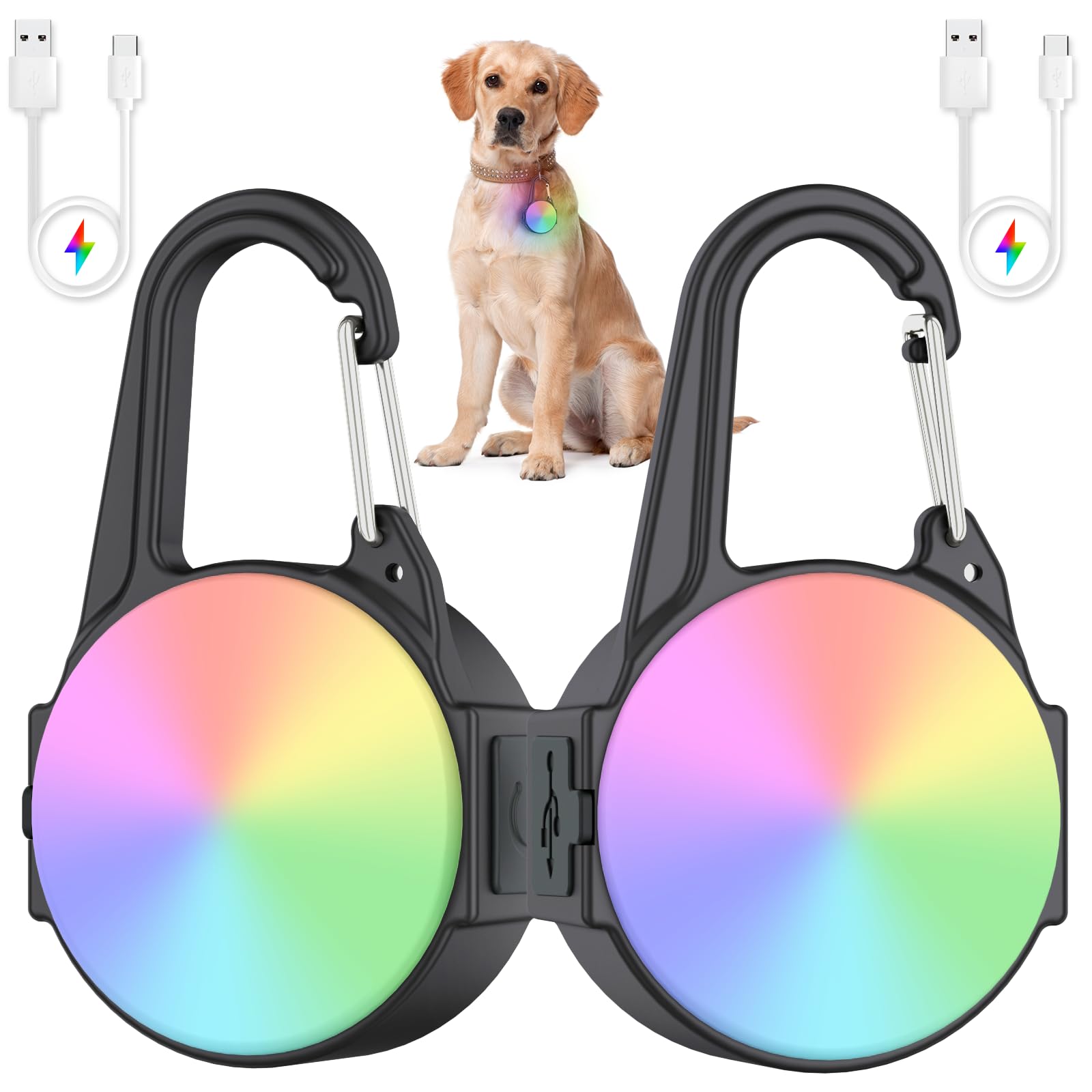 Amazon.com : 4 Modes Dog Lights for Night Walking, IP68 Waterproof ...