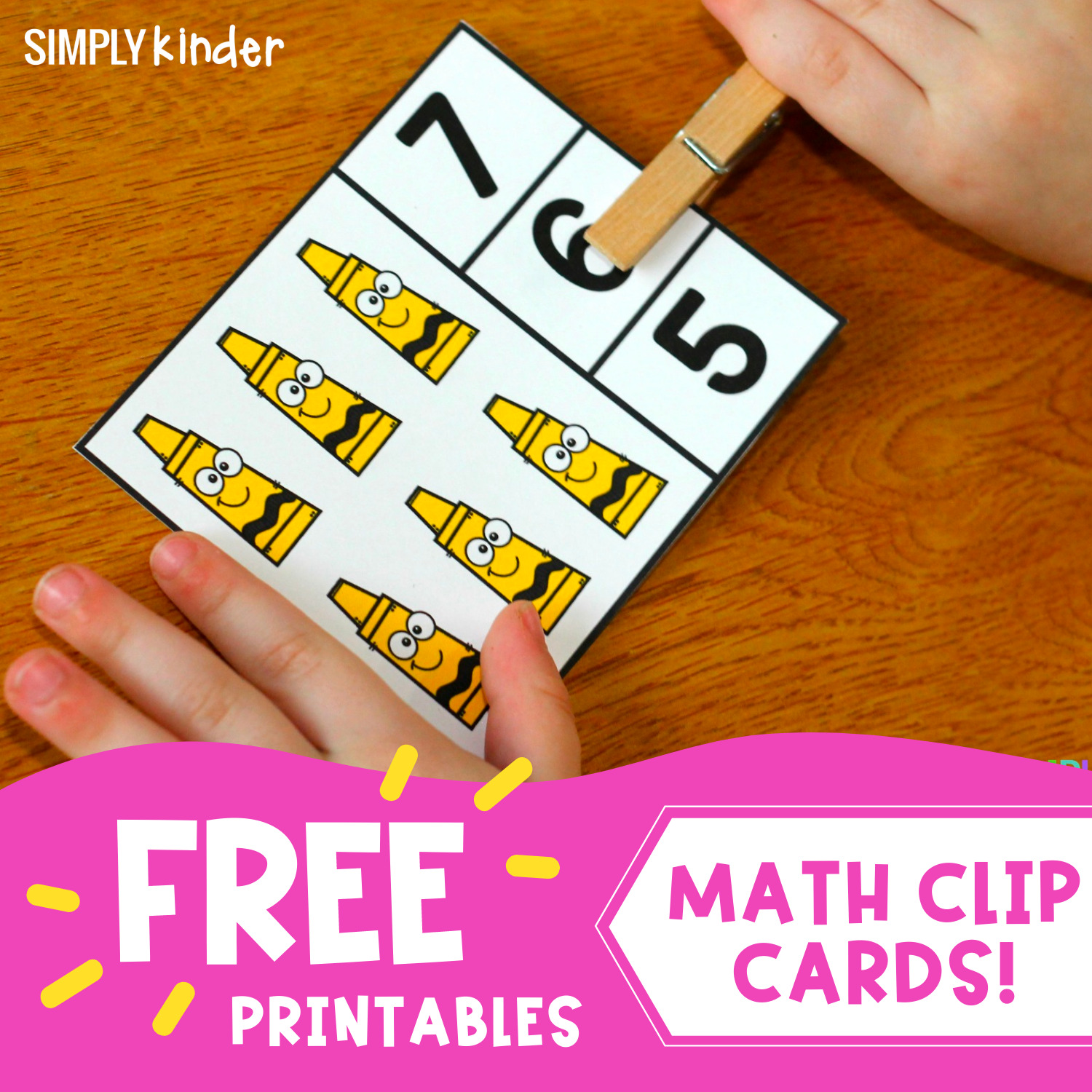 Back-To-School Counting Clip Cards - Simply Kinder - Clip Art Library