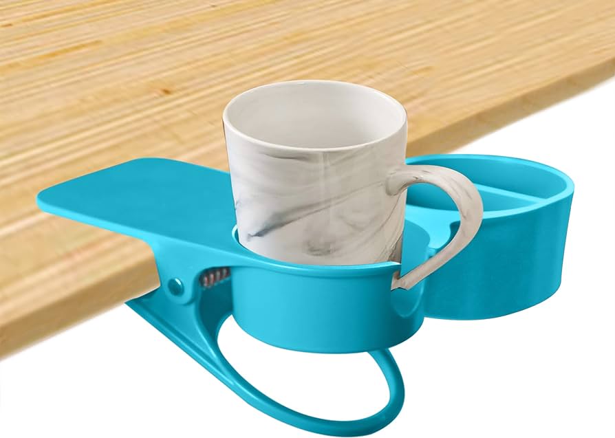 UPKOCH Cup Holder Clip Table Table Side Bottle Holder Stand Coffee Cup ...