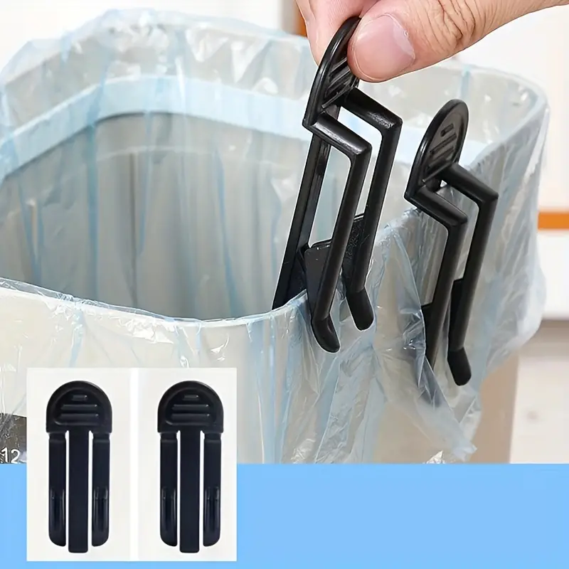 Practical Plastic Garbage Bag Clip Fixed Waste Bin Bag Temu Clip