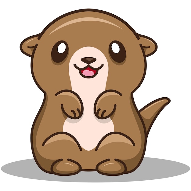 Premium Vector | Otter mascot logo - Clip Art Library