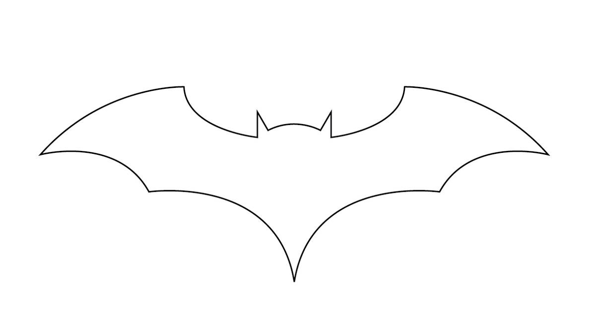 Batman Logo Outline (FOR ALL) by CreativeDyslexic on DeviantArt - Clip ...