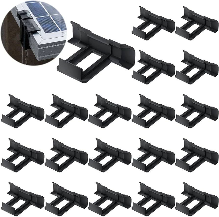 Solar Panel Water Drain Clips Pv Module Cleaning Clips Photovoltaic Panels Water Drained Path