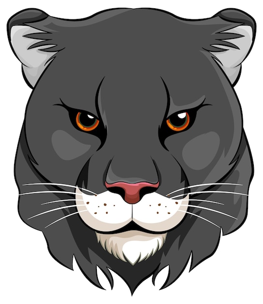 Illustration Panther Angry Face Expression Stock Vector Royalty Clip Art Library