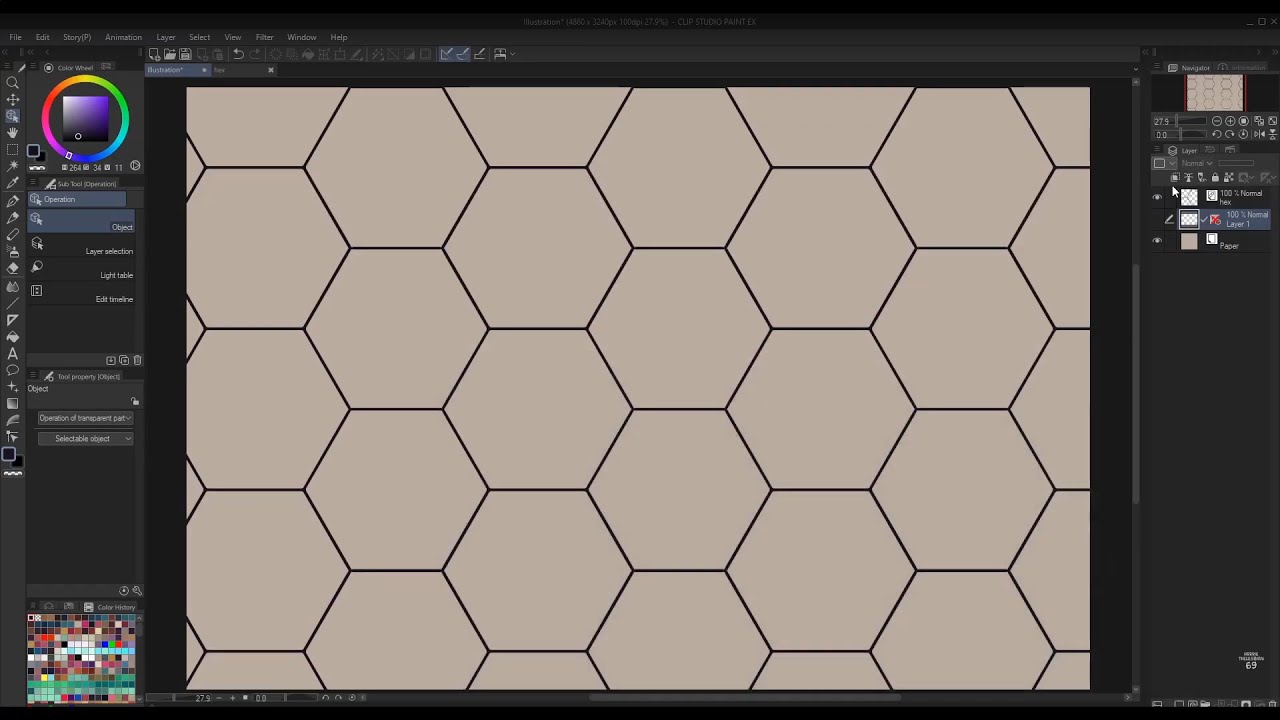 Tiling hex pattern in CSP - Clip Art Library