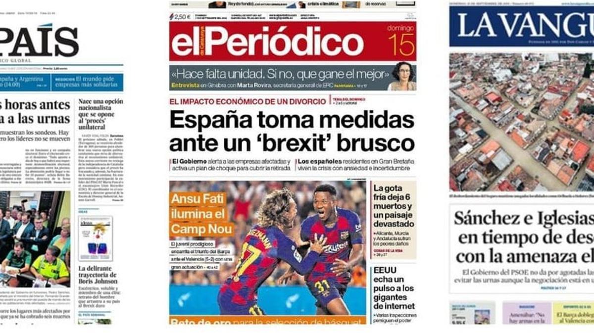 Prensa Hoy Portadas De Los Periódicos Del 15 De Septiembre Del 2019 Clip Art Library