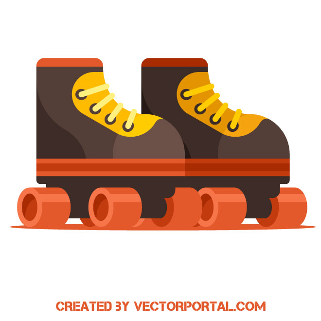 Roller skates Royalty Free Stock Vector Clip Art - Clip Art Library