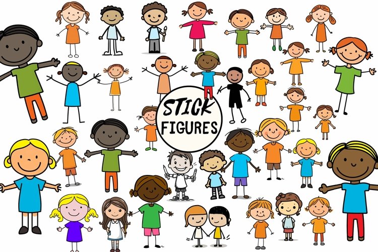 Stick Figures Clip Art: Social Stories | School Behaviors | Rules ...